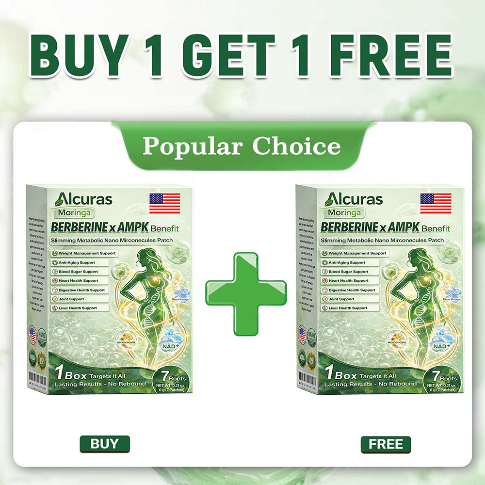 Official Store | Alcuras_Moringa × Berberine × AMPK 8-Benefit Slimming & Metabolic Nano Microneedle Patch 🇺🇸  Just once a day · Visible changes in 7 days  ✅ For obesity, loose skin, diabetes, sleep apnea, joint issues