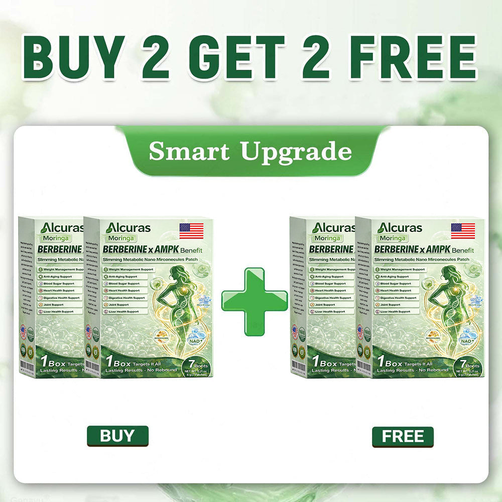 Official Store | Alcuras_Moringa × Berberine × AMPK 8-Benefit Slimming & Metabolic Nano Microneedle Patch 🇺🇸  Just once a day · Visible changes in 7 days  ✅ For obesity, loose skin, diabetes, sleep apnea, joint issues