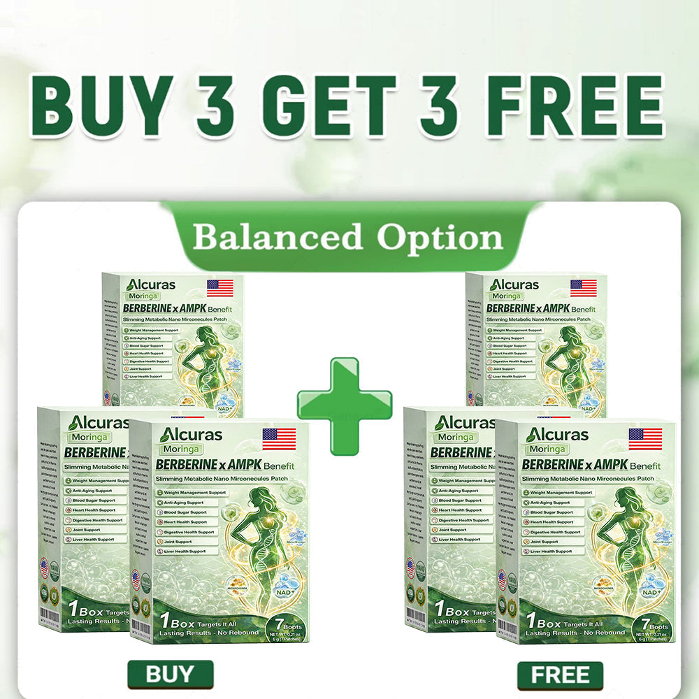 Official Store | Alcuras_Moringa × Berberine × AMPK 8-Benefit Slimming & Metabolic Nano Microneedle Patch 🇺🇸  Just once a day · Visible changes in 7 days  ✅ For obesity, loose skin, diabetes, sleep apnea, joint issues