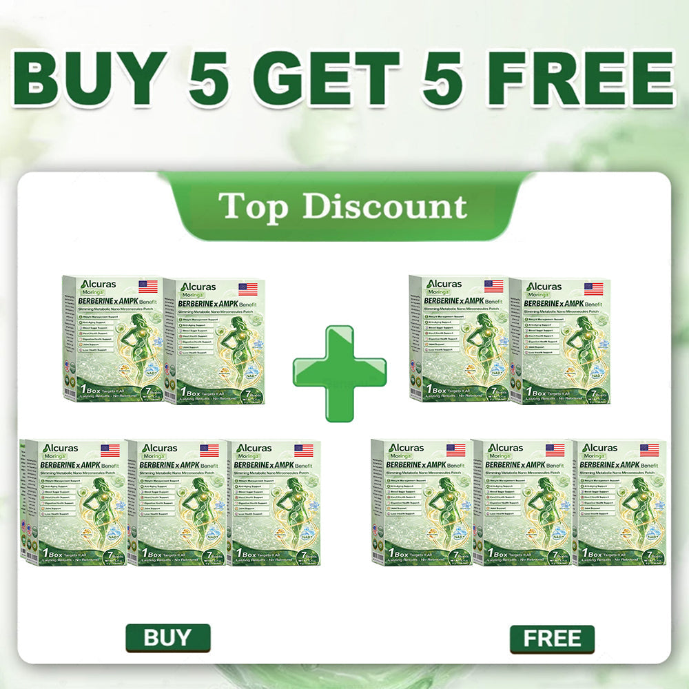 Official Store | Alcuras_Moringa × Berberine × AMPK 8-Benefit Slimming & Metabolic Nano Microneedle Patch 🇺🇸  Just once a day · Visible changes in 7 days  ✅ For obesity, loose skin, diabetes, sleep apnea, joint issues