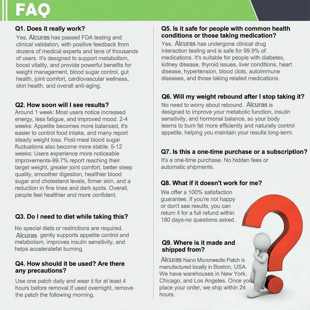Official Store | Alcuras_Moringa × Berberine × AMPK 8-Benefit Slimming & Metabolic Nano Microneedle Patch 🇺🇸  Just once a day · Visible changes in 7 days  ✅ For obesity, loose skin, diabetes, sleep apnea, joint issues